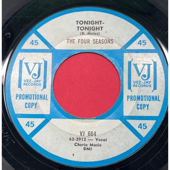 The Four Seasons Since I Don't Have You / Tonight 45 Pop Promo VJ Vee Jay 664 - Picture 2 of 4